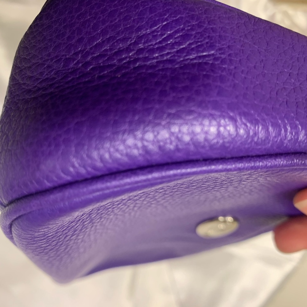 Coach Nolita | Purple Leather Mini Shoulder Bag | Chain Strap Wristlet | F53340 - Picture 14 of 16